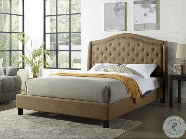 Abner upholstered sleigh bed top