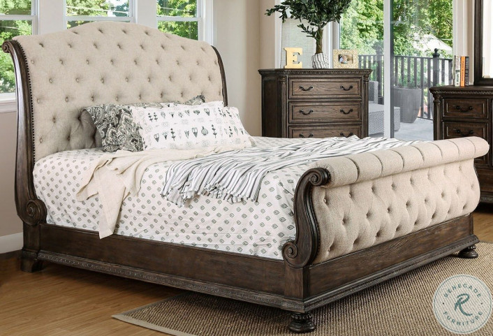 Abner upholstered sleigh bed deals