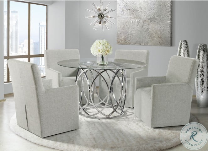 Chrome dining room sets hotsell