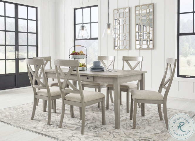 Ashley hyland rectangular dining hot sale room table set