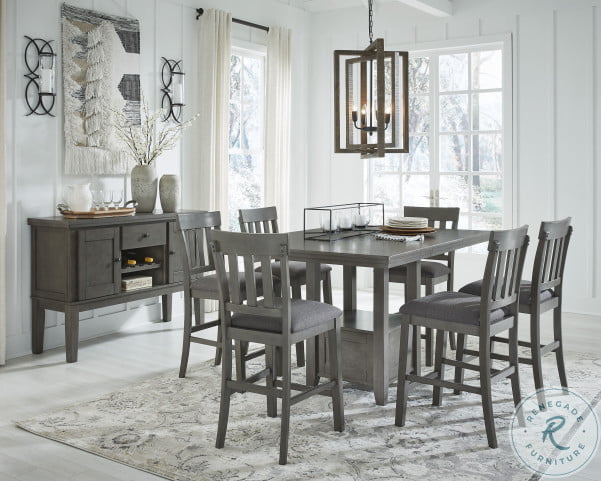 Counter height rectangular dining table set sale
