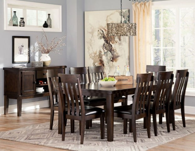 Dark wood dining room hot sale sets