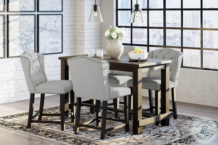 Jeanette Dry Black Counter Height Dining Room Set from Ashley Furniture | Coleman  Furniture