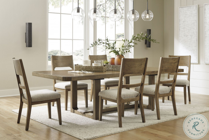 Charmond brown extendable store dining room set