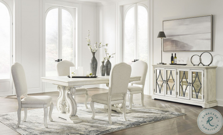 Arlendyne Antique White Extendable Dining Room Set from Ashley