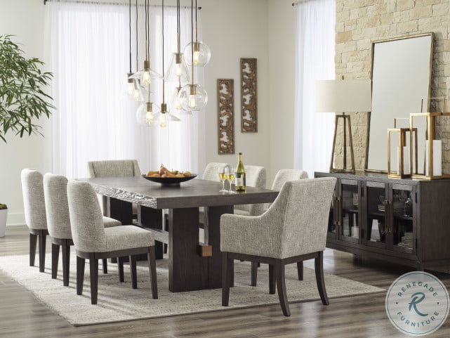 Ashley hyland rectangular dining room table set sale