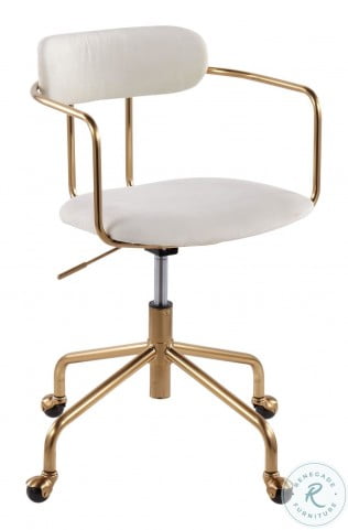 Velvet office chair gold shop