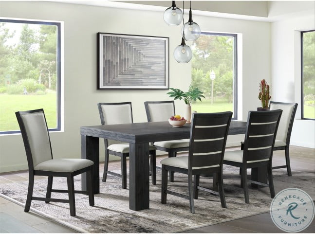 Jasper Black Extendable Dining Room Set | HomeGalleryStores.com | DGD818DTB