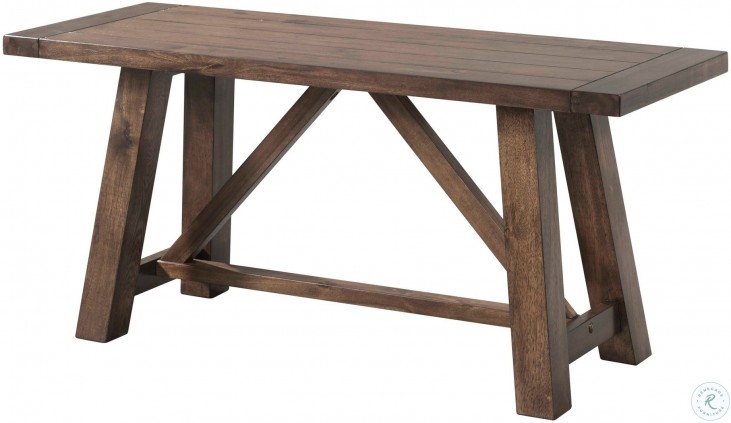 Regan Walnut 6 Piece Rectangular Dining Room Set