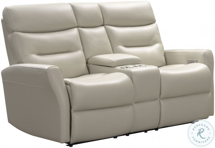 Enzo Laurel Cream Power Reclining Console Loveseat with Power Headrest and  Power Lumbar | HomeGalleryStores.com | 24PHL1115372682