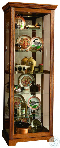 Golden oak sale curio cabinets