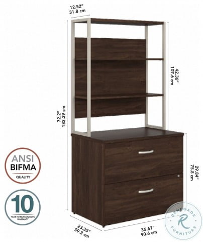 Bush furniture stanford 2 store drawer lateral file cabinet