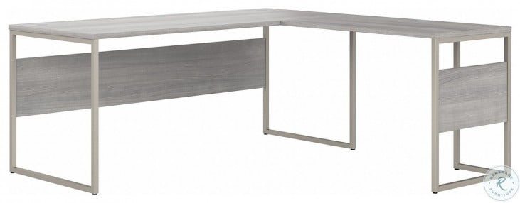 Hybrid Platinum Gray 72" Large L Shaped Desk | HomeGalleryStores.com |  HYB026PG