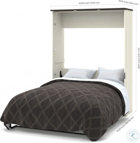Bestar lumina queen wall 2024 bed with desk