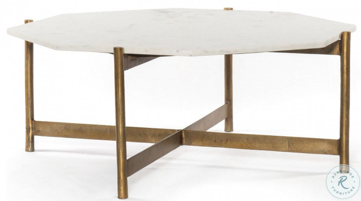 Marlow Raw Brass Adair Coffee Table HomeGalleryStores IMAR