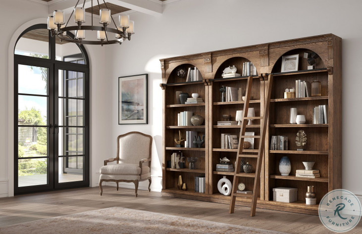 Bookcase wall store and ladder