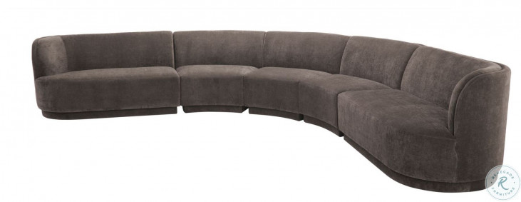 Yoon Umbra Grey 5 Piece Modular Sectional HomeGalleryStores