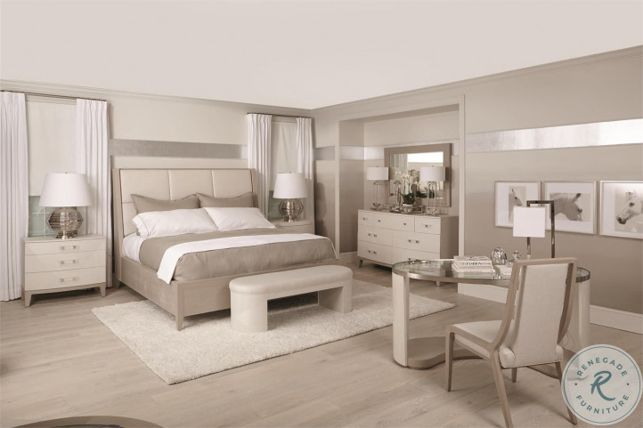 Axiom Gray Upholstered Panel Bedroom Set HomeGalleryStores