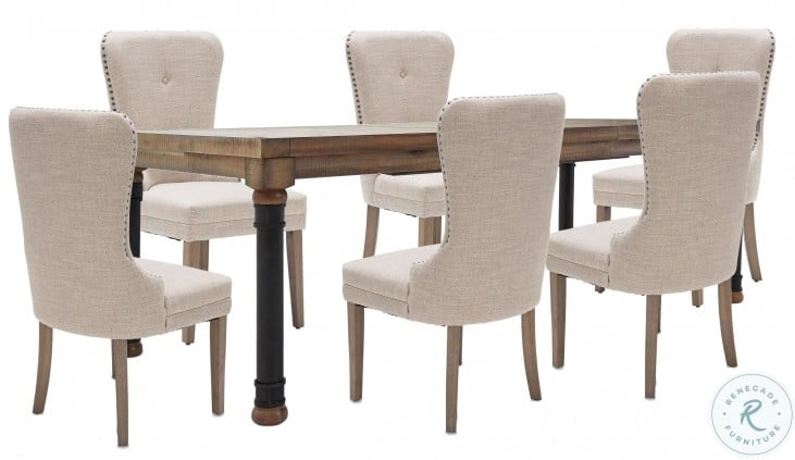 Crossings Reclaimed Barn 96 Rectangular Extendable Dining Room Set From Aico Coleman Furniture Crossings Reclaimed Barn 96, 96 Dining Table Set