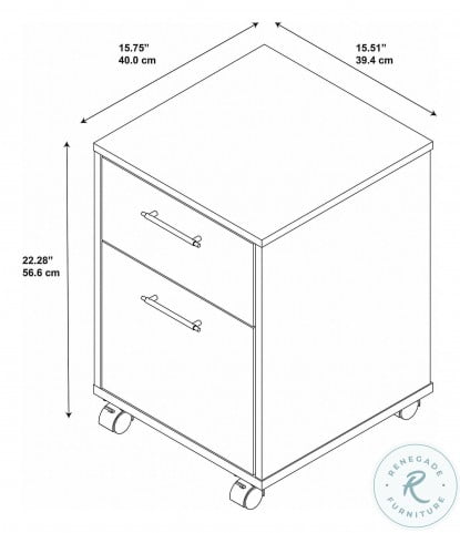 Bush furniture stanford 2 drawer lateral file store cabinet in antique black and hansen cherry