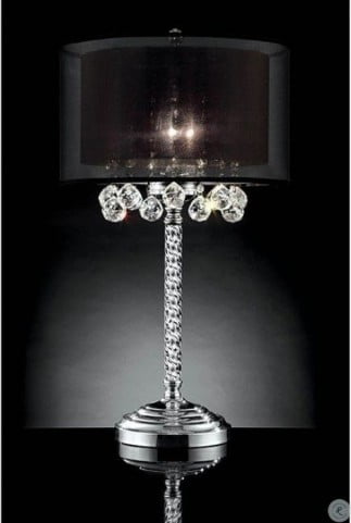 Ivy Silver Table Lamp