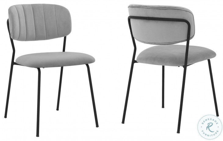 Kaylee grey velvet dining chairs best sale