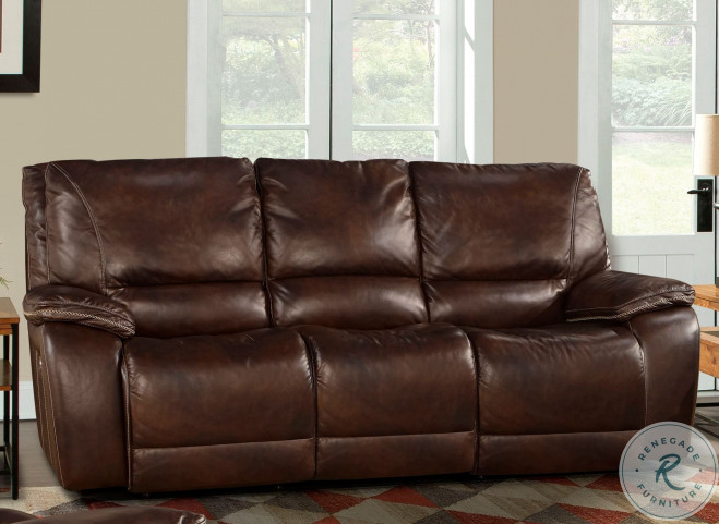 Vail Burnt Sienna Leather Dual Power