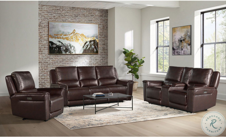 Dellington power reclining store loveseat with console