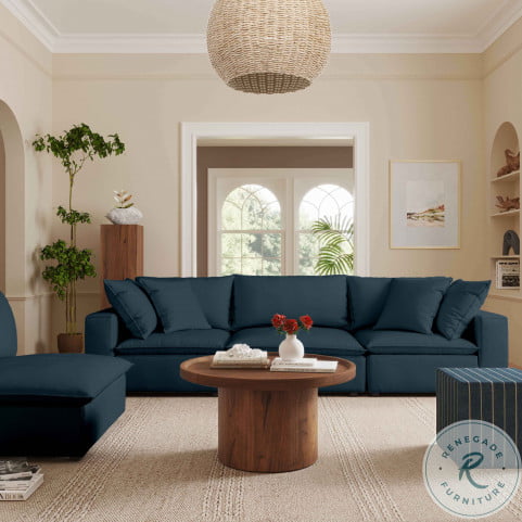 Navy modular hot sale sofa