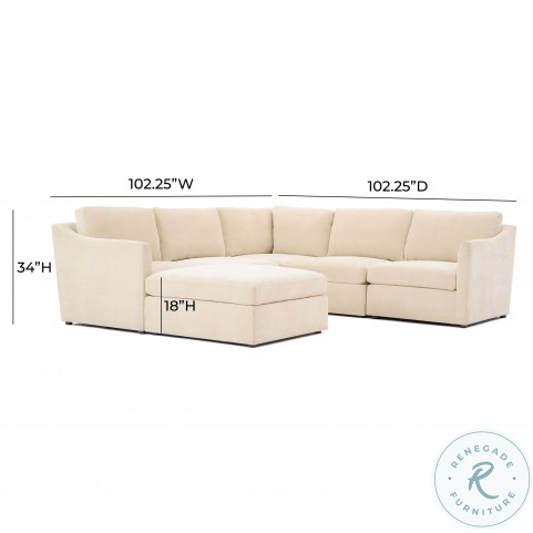 Aiden Beige Modular Chaise Sectional | L06110 | HomeGalleryStores.com