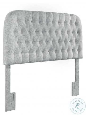 DS-D363-270 Platinum King  Cal. King Round Tufted Headboard