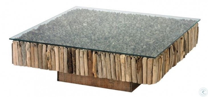 Safari 43 Natural Driftwood Coffee Table From Bellini Modern Living Homegallerystore Com Safari Coffee Table 43