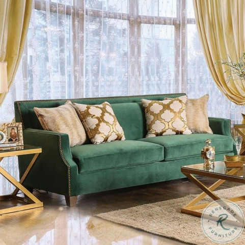 Emerald green couch living room top