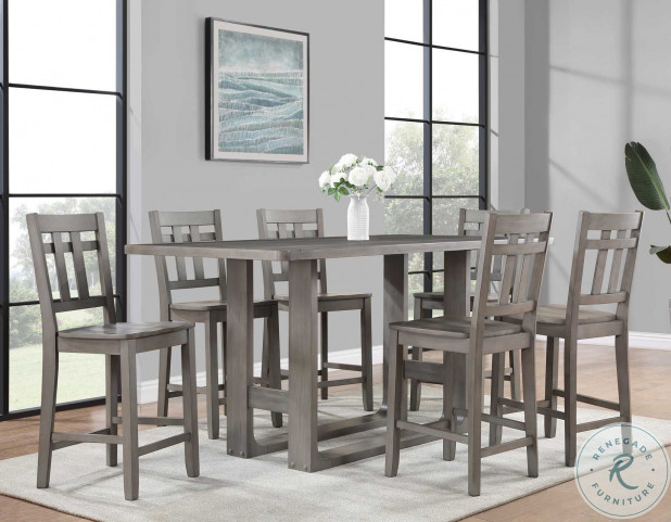 Toscana Burnished Aged Gray Counter Height Dining Table From Steve Silver |  Coleman Furniture