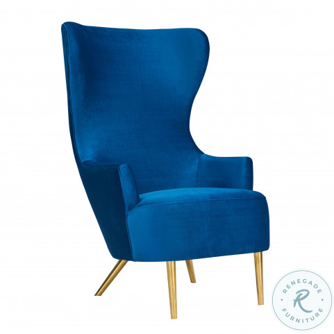 Akiko navy velvet new arrivals chair