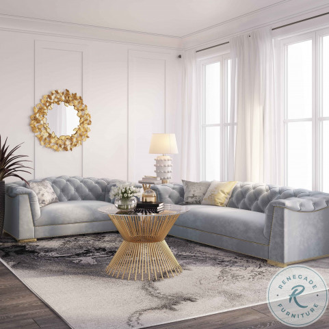 Velvet living room set top