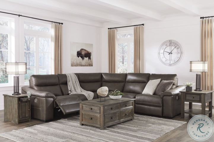 Alpine 6 piece sale power reclining sectional