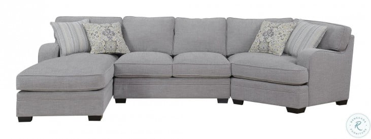 Analiese linen gray laf sectional deals