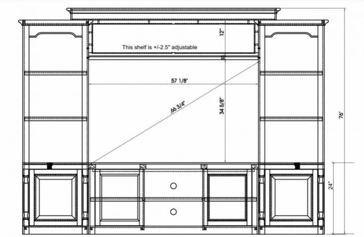 Virginia Grey Entertainment Center HomeGalleryStores E1038