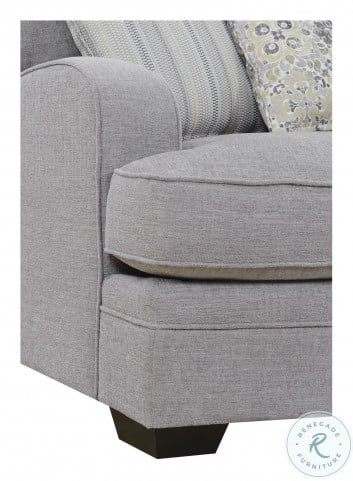 Analiese linen gray sales laf sectional