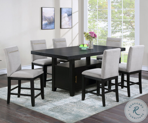 Counter height store dining table extendable