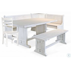 Bayside White Small Bench