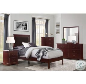Seabright Cherry Twin Panel Bed