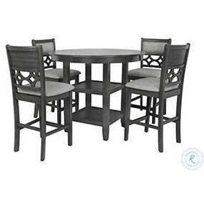 Mitchell Gray 5 Piece Counter Height Dining Set