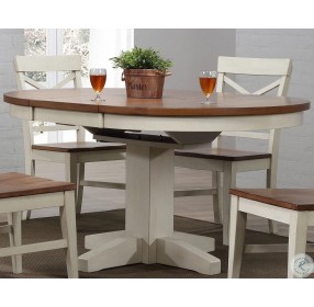 Choices Antique White 42" Extendable Dining Room Set