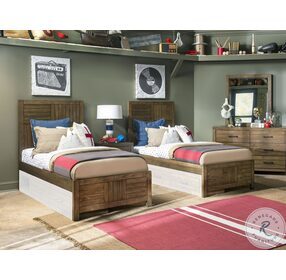 Summer Camp Tree House Brown Twin Panel Bed