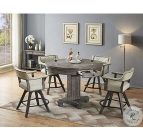 PGA Distressed Gray 52" Counter Height Game Table