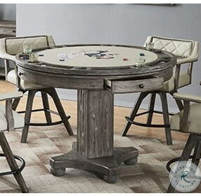 PGA Distressed Gray 52" Counter Height Game Table Set