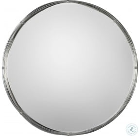 Ohmer Lightly Antique Metallic Silver Leaf Mirror