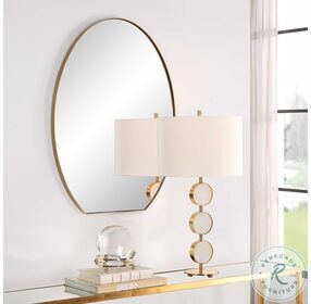 Cabell Brass Tall Oval Mirror
